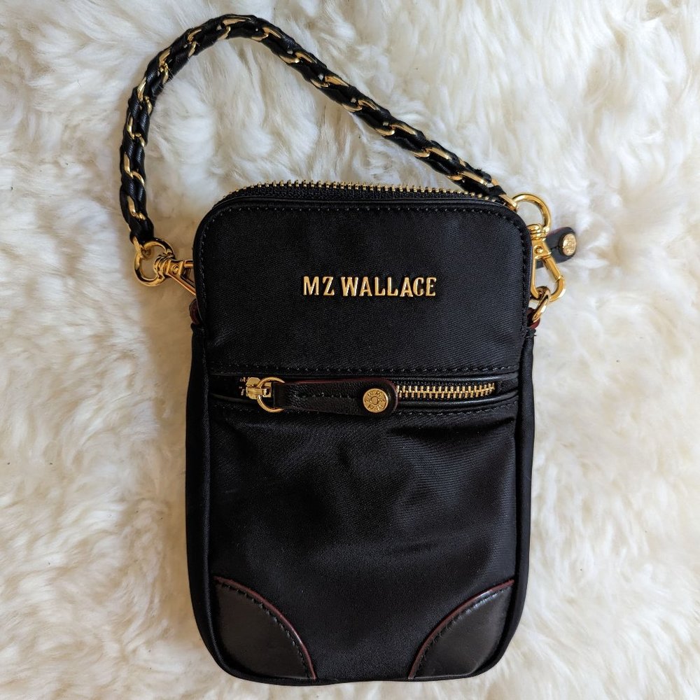 NEW MZ Wallace Chain-Link Nylon Micro Crossbody Bag